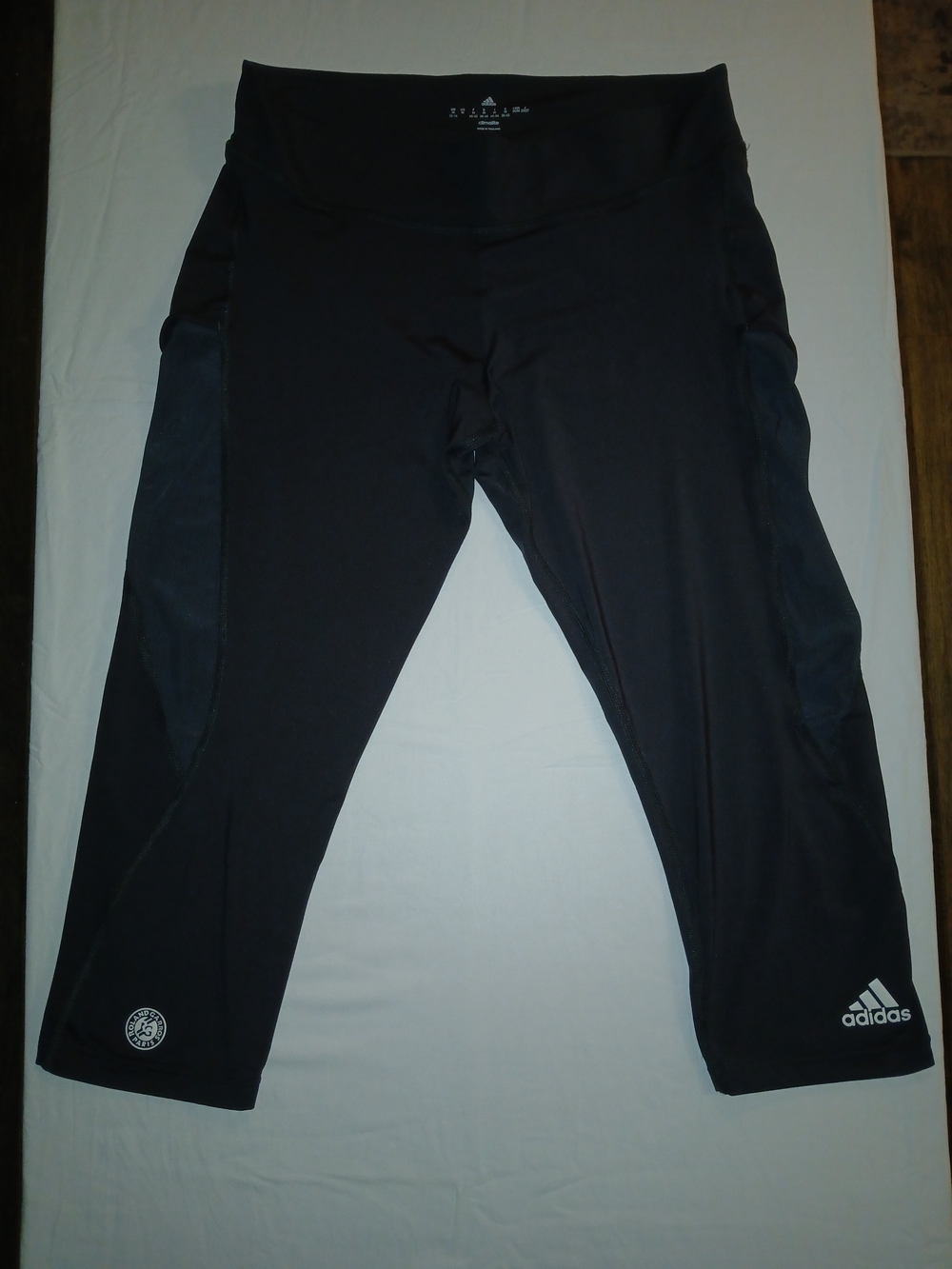 Adidas Roland Garros Paris Tennis Gym Running Athleisure Climalite  Leggings